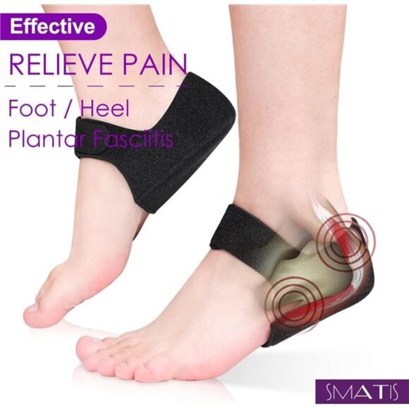 Heel Protectors for Plantar Fasciitis, 2PCS Updated Heel Cups - Picture 3 of 7